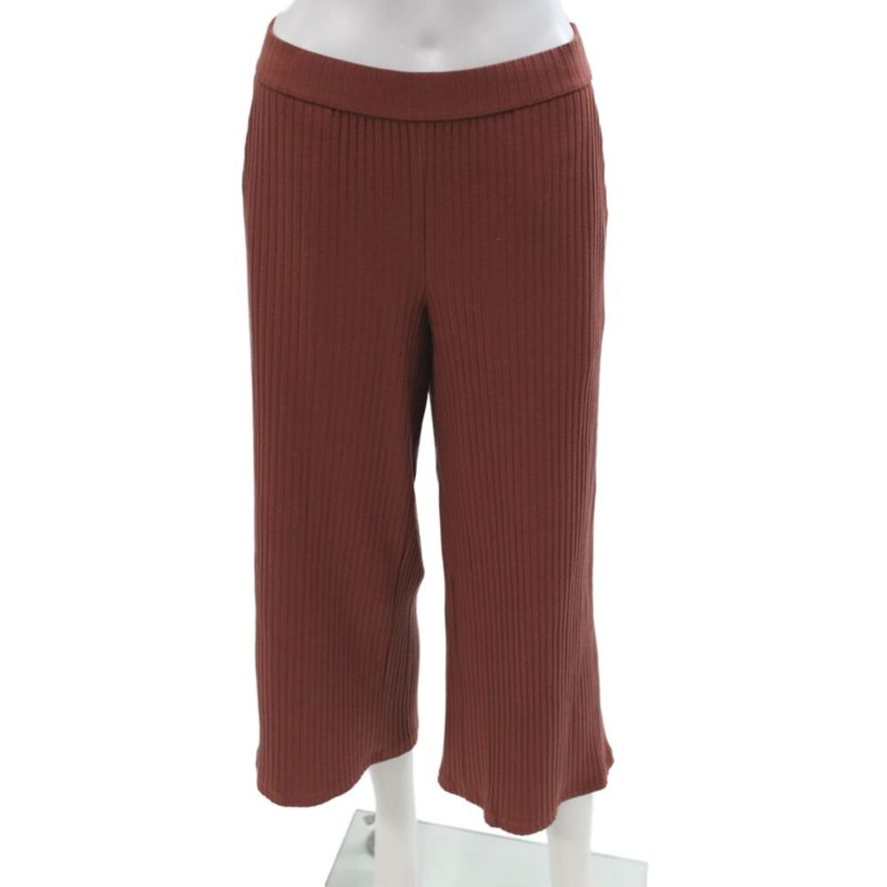 Eileen Fisher Womens Cropped Brown Pants Tencel Petite Size XS